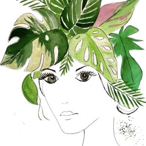ART PRINT Plant lady