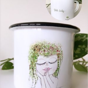 Emajliran lonček Shh, baby..