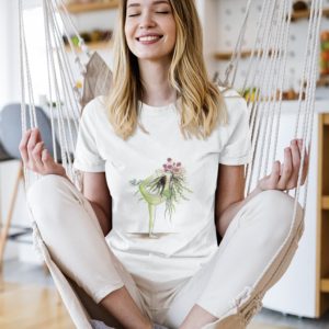 Majica Rooted in balance, zelena