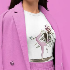 Majica Rooted in balance, roza