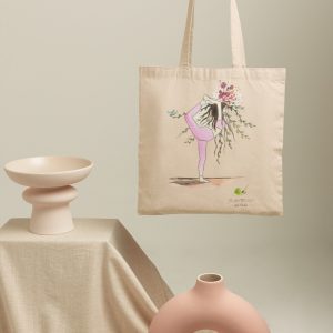 Nakupovalna vrečka Rooted in Balance, roza